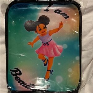 Colorful Lunchbox with  I Am Beautiful Affirmation